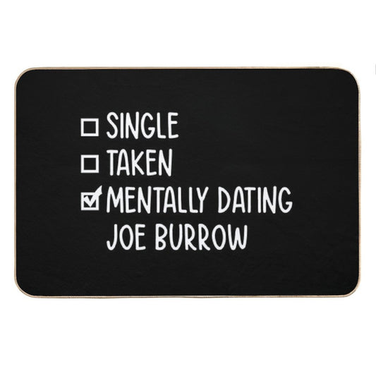Mentally Dating Joe Burrow #2 Bath Mat