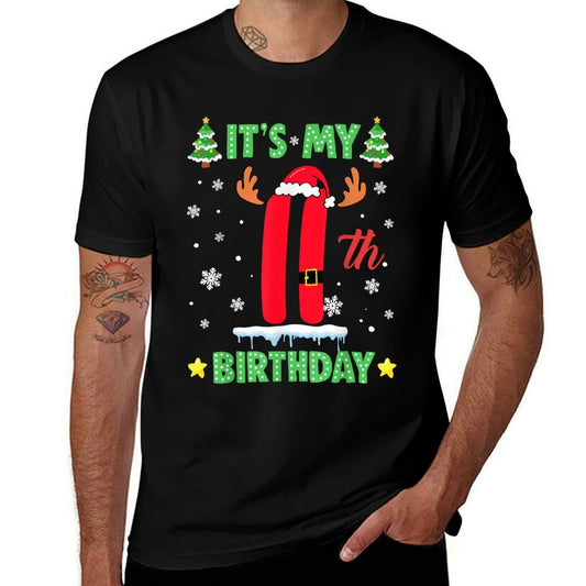 Merry Christmas Its My 11th Birthday Xmas Women Girls Kids  Odor-resistant T-Shirt