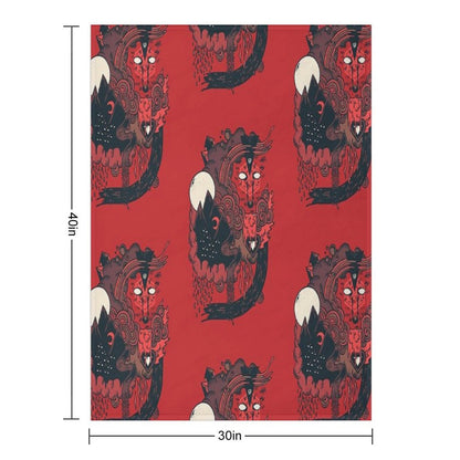 Leader of The Pack Throw Blanket