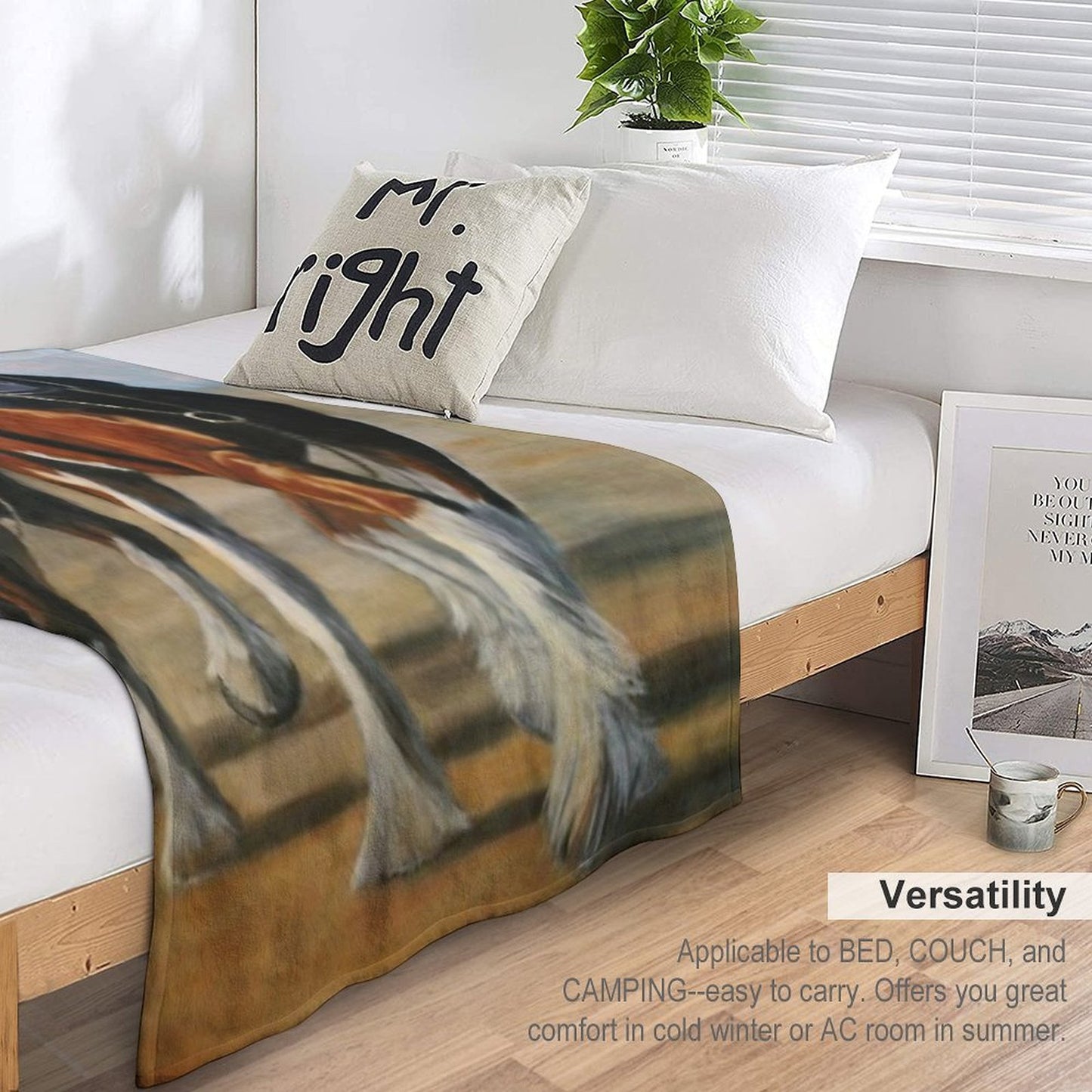 Clydesdale Heavy Horse. Throw Blanket