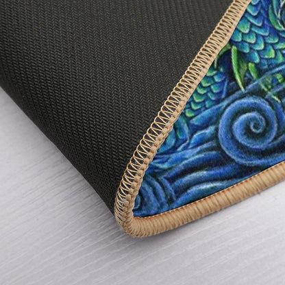 Chinese Azure Dragon Bath Mat