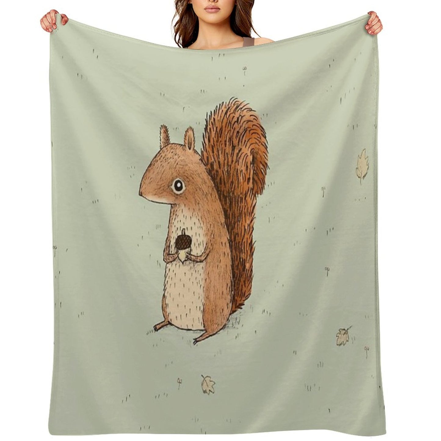 Sarah The Squirrel Throw Blanket