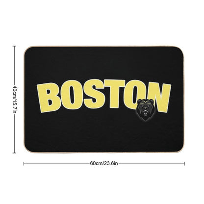 Vintage Boston Hockey Bath Mat