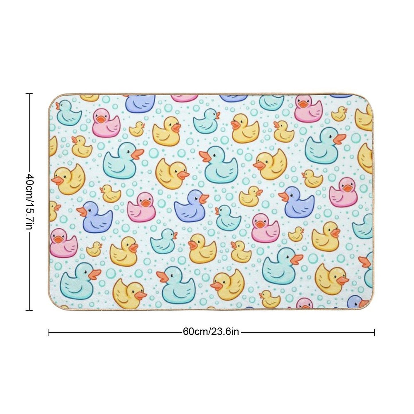 Rubber Duckie  Dirt-Trapping Bath Mat