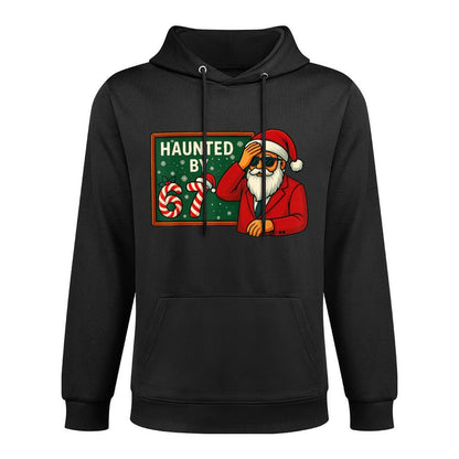 Haunted by 6-7 Funny Teacher 67 Santa Christmas Six Seven Easy Care Hoodie