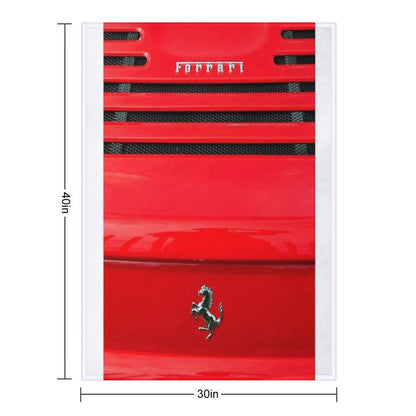 Ferrari Prancing Horse Throw Blanket