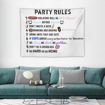 Party Rules Tapestry