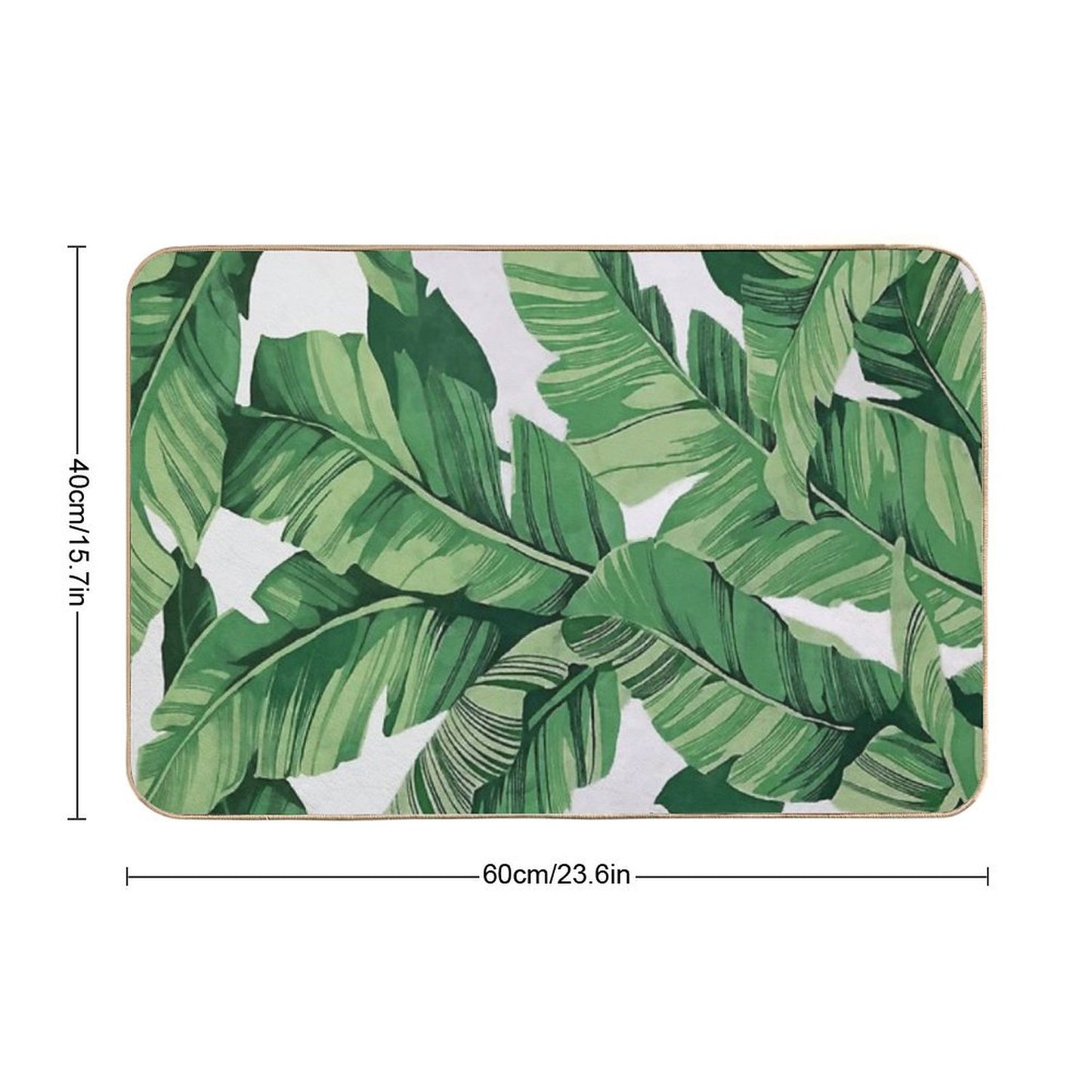 Tropical Banana Leaves VI Bath Mat