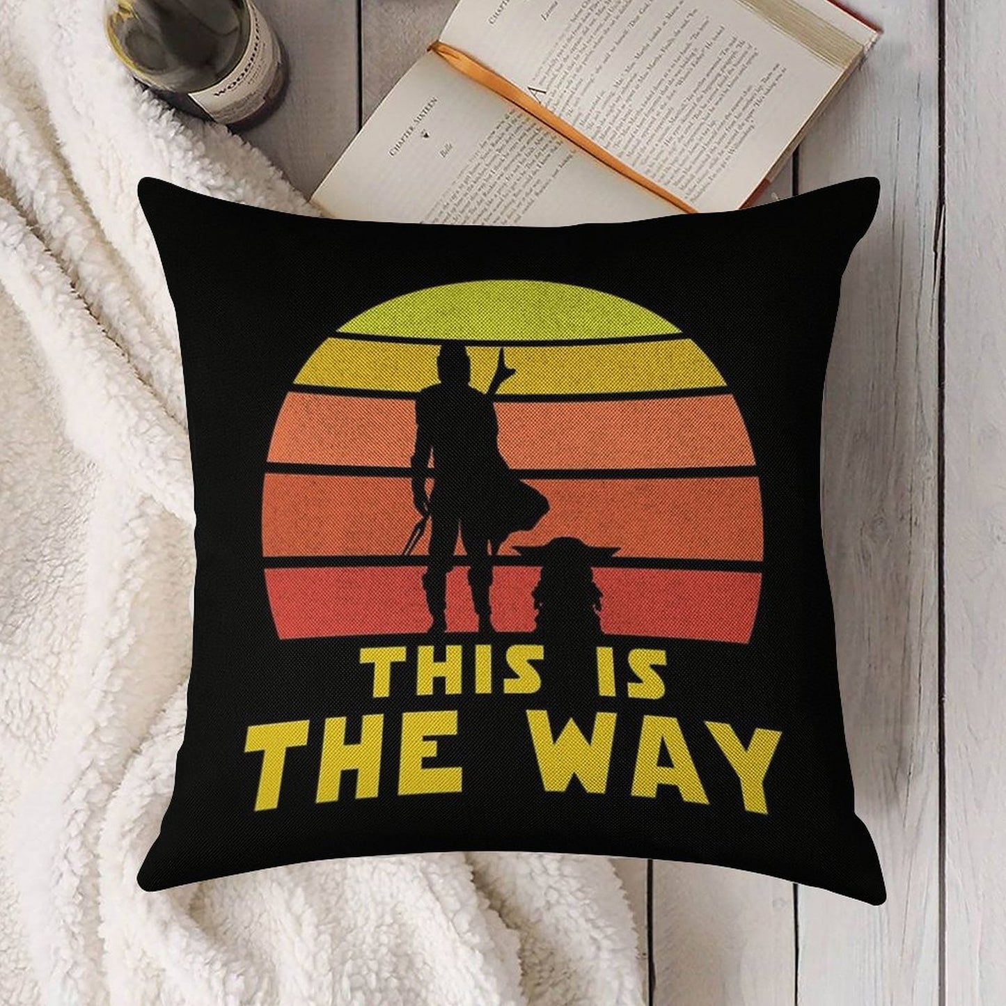 Mando Retro Vol.1 Linen Throw Pillow Cover