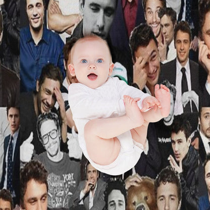 James Franco Collage Throw Blanket