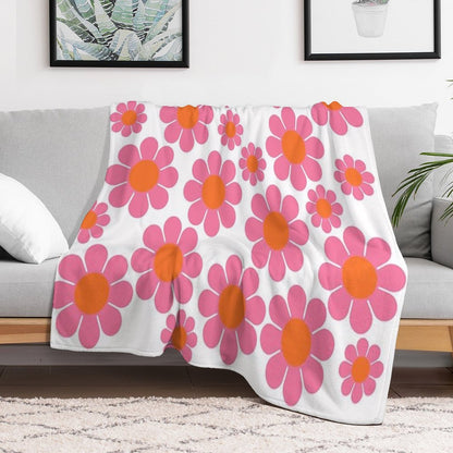 Koryn's Custom Flower Pattern 1 Throw Blanket