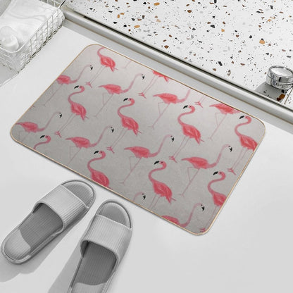 Flamingos Best Friends Bath Mat