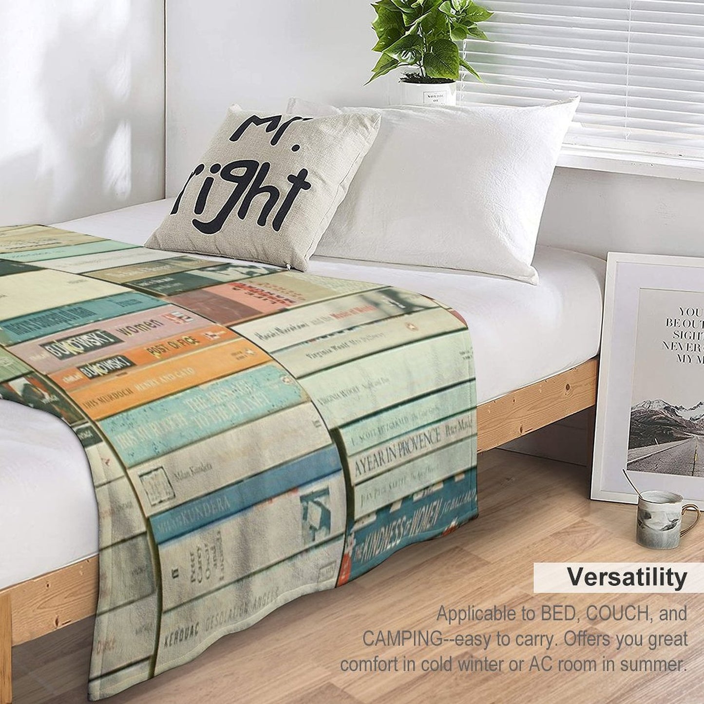 Bookworm Throw Blanket