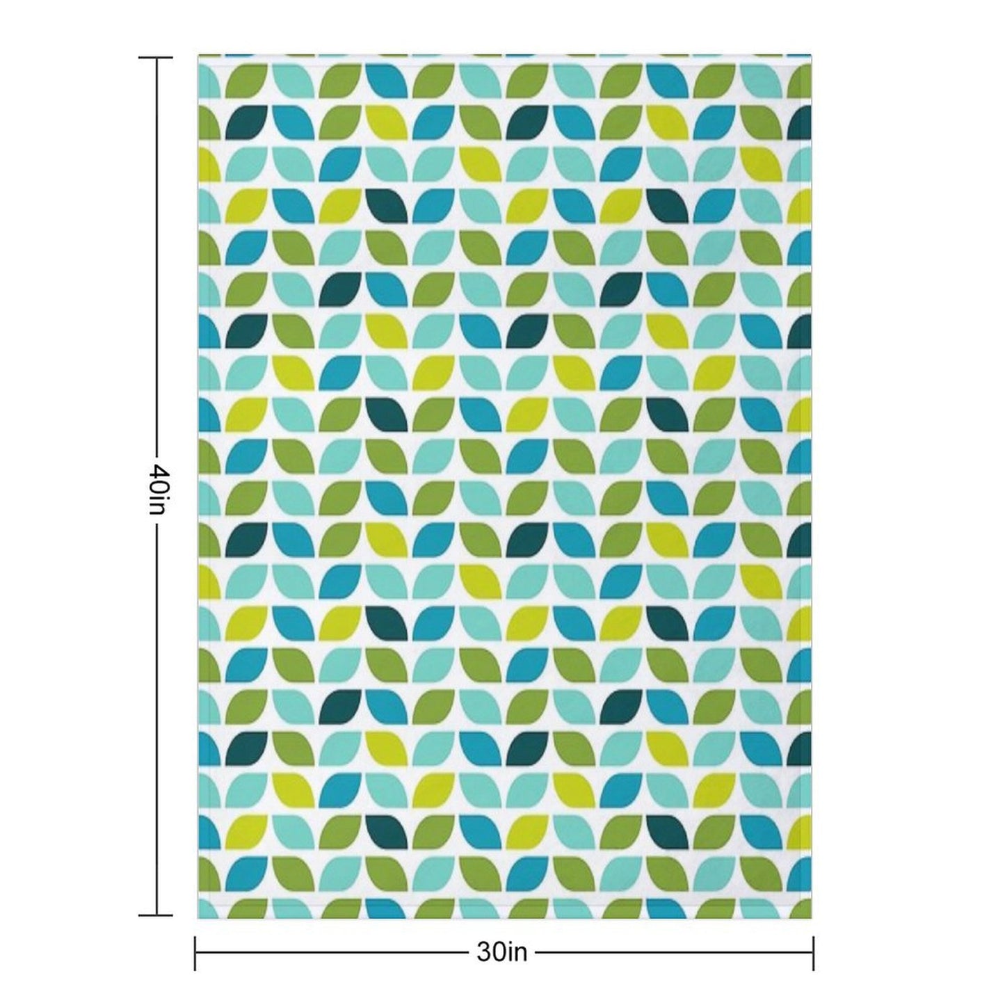 Geometric Pattern Leaf Spring Throw Blanket