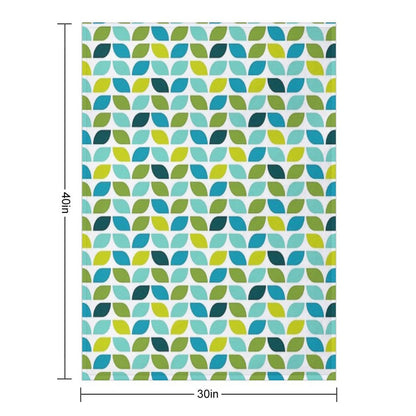 Geometric Pattern Leaf Spring Throw Blanket