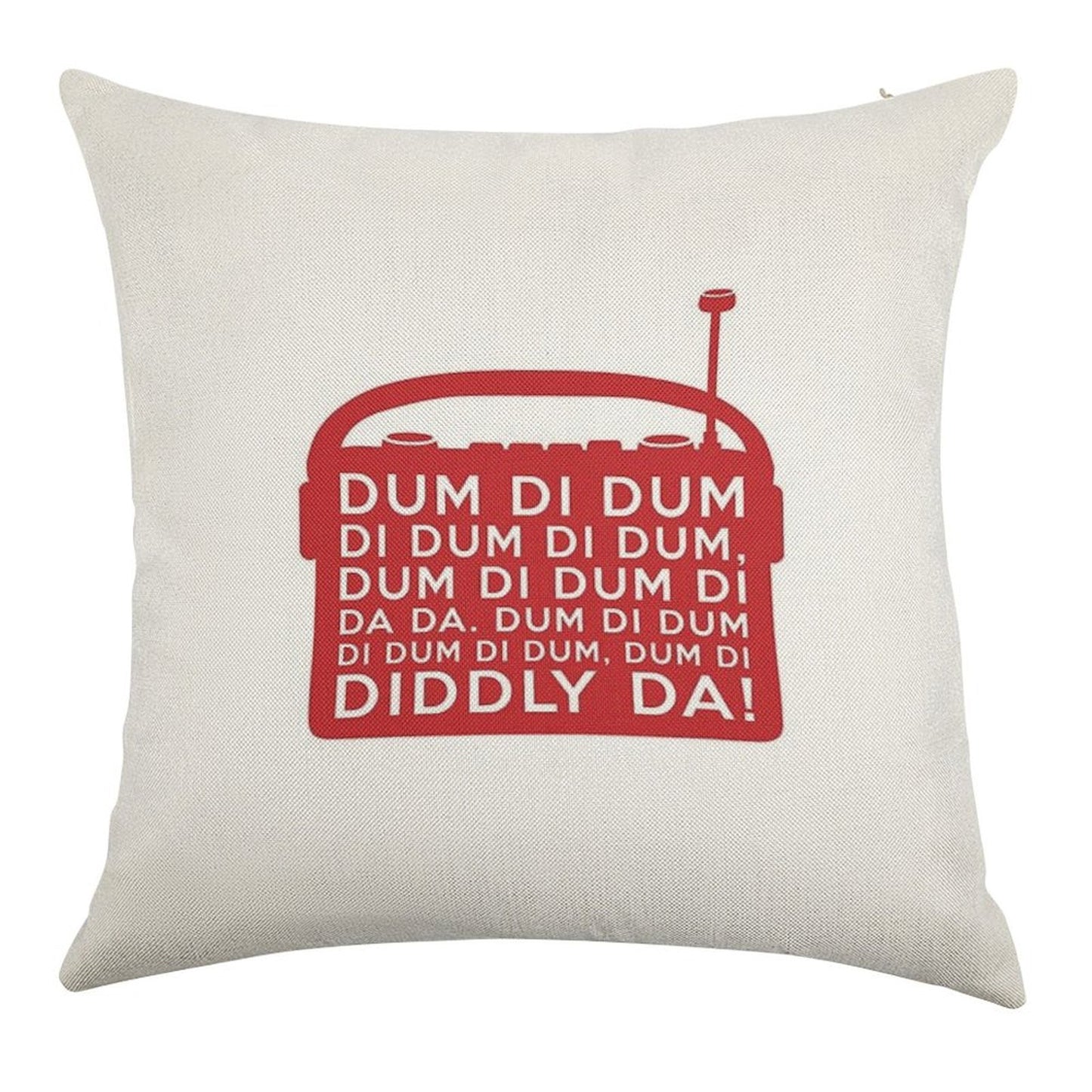 Archers Dum Di Dum Theme Tune Radio Linen Throw Pillow Cover