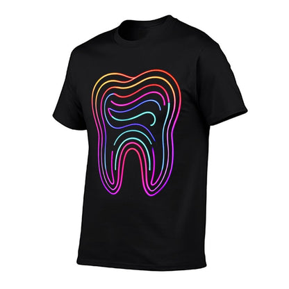Dentist Retro Vintageth Dental Hygienist Assistant Tooth  Heathered Texture T-Shirt