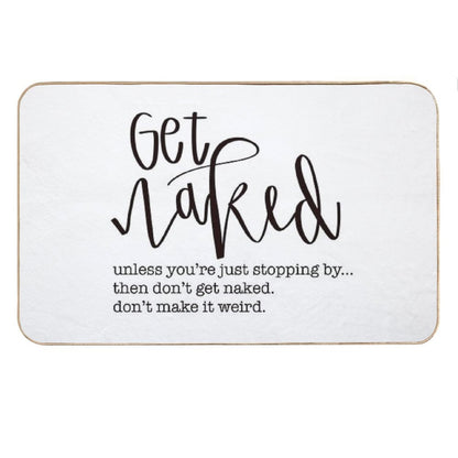 Get Naked Plain Bathroom Decor Bath Mat