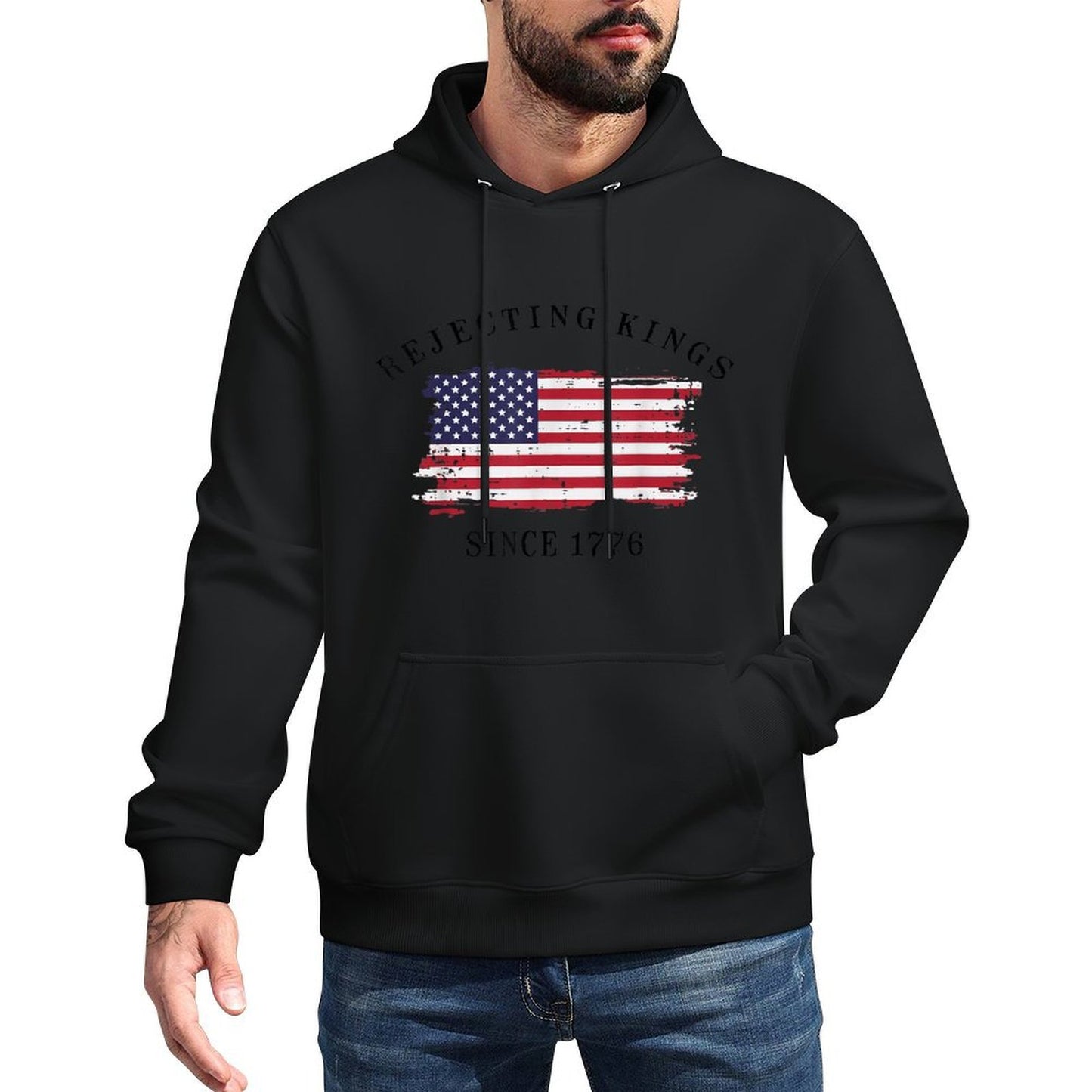 Resist Rejecting Kings Since 1776 Protest Men Women Kids Easy Care Hoodie