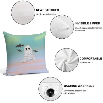 Cheetah Ghost Soft Home Decor Throw Pillow