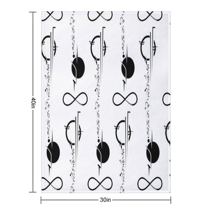 Commander Tattoo Throw Blanket