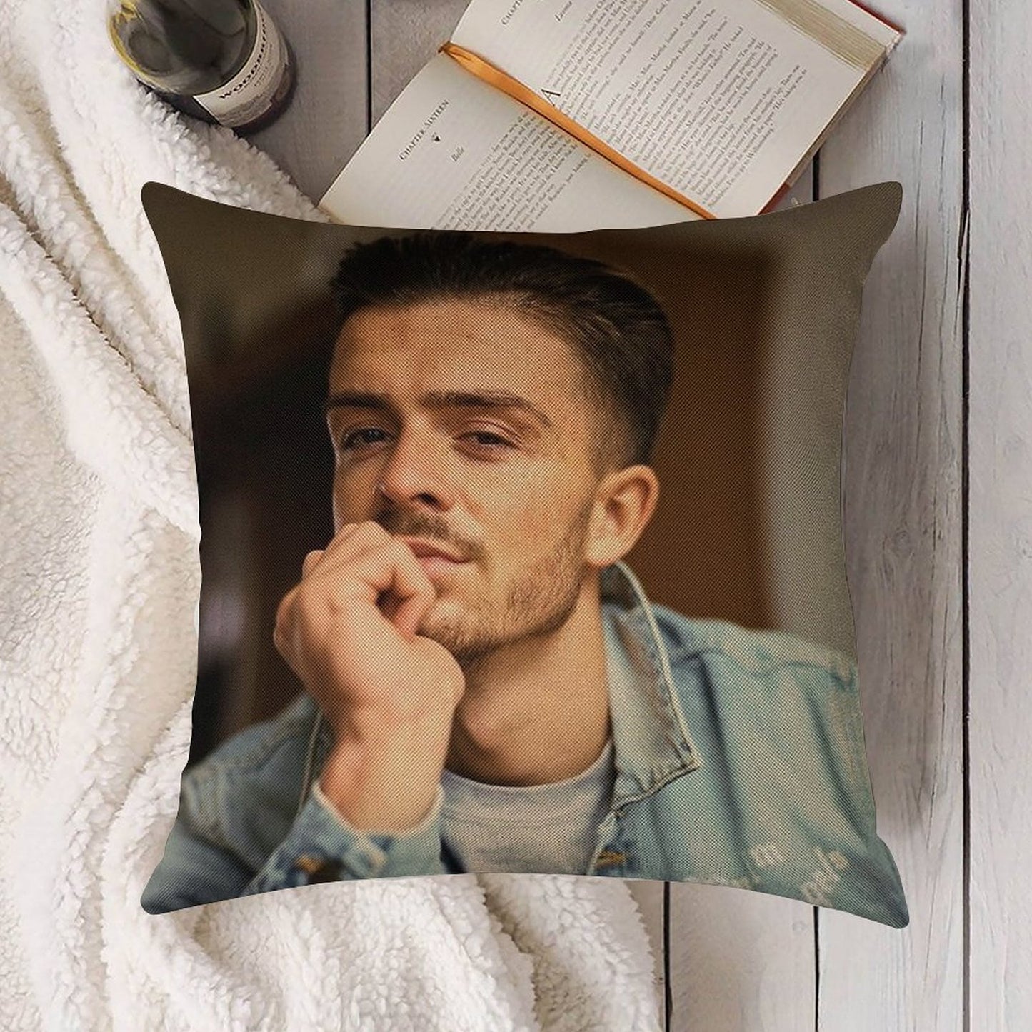 Jack G. Linen Throw Pillow Cover