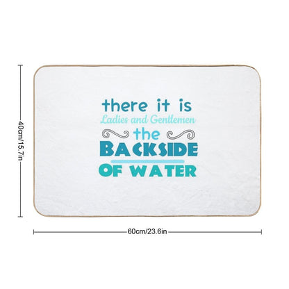 The Backside of Water-jungle Cruise Bath Mat