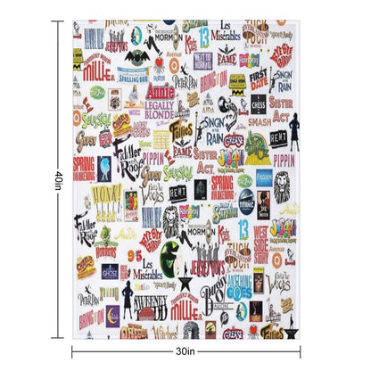 Musical Logos Throw Blanket
