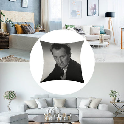 The  Peter Cushing Cushion Linen Throw Pillow Cover