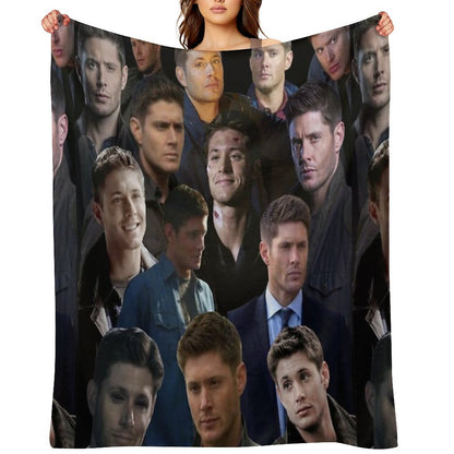 Dean Winchester Collage Throw Blanket