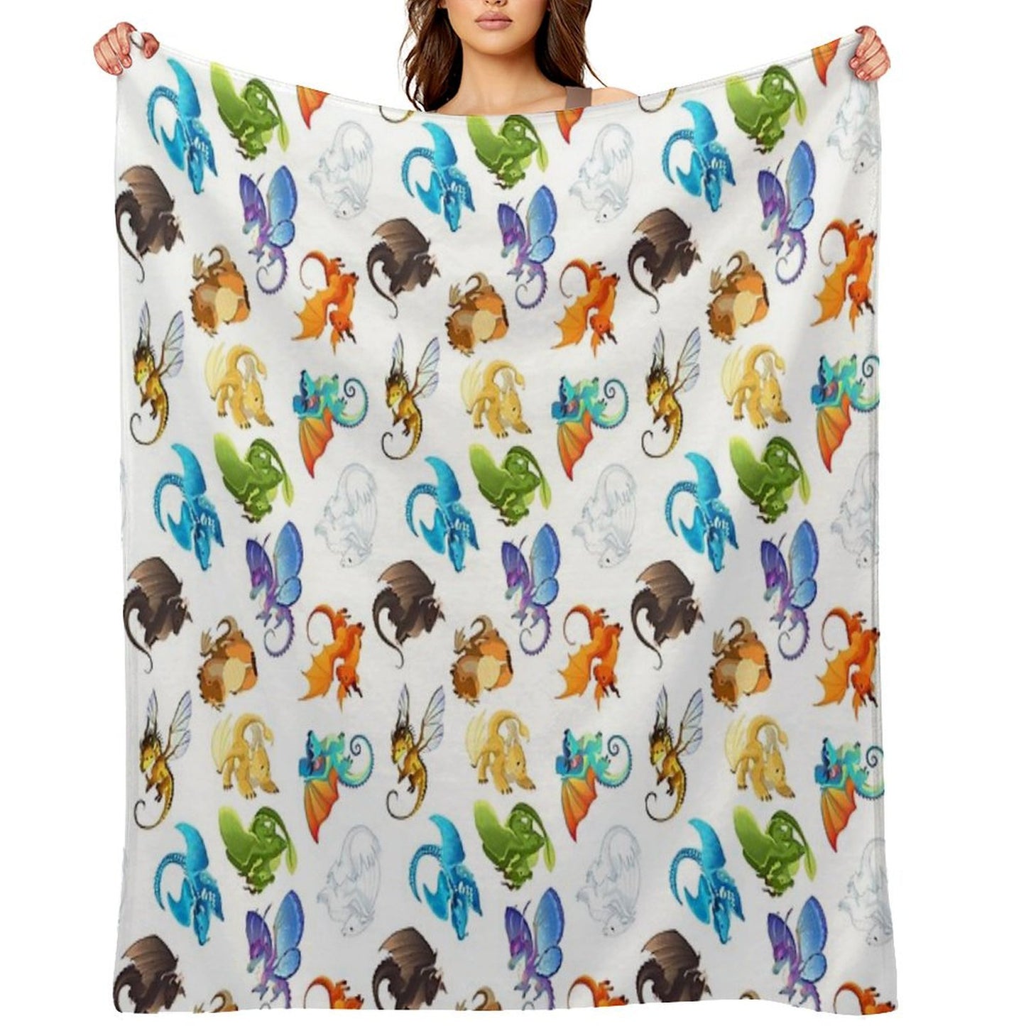 Wings of Fire Pattern Throw Blanket