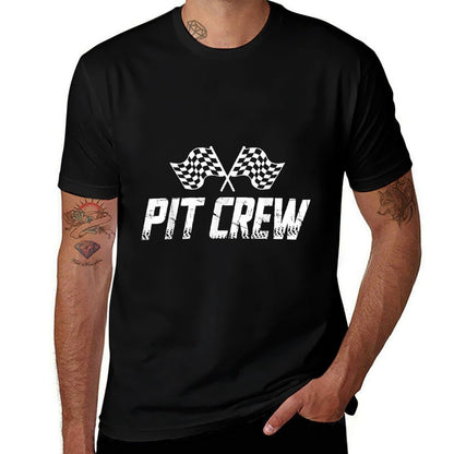 Pit Crew Birthday Family Matching Car Racing  Vintage-inspired T-Shirt