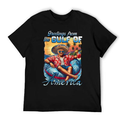 Gulf Of Usa America Trump Greeting from The Patriotic Gulf T-Shirt