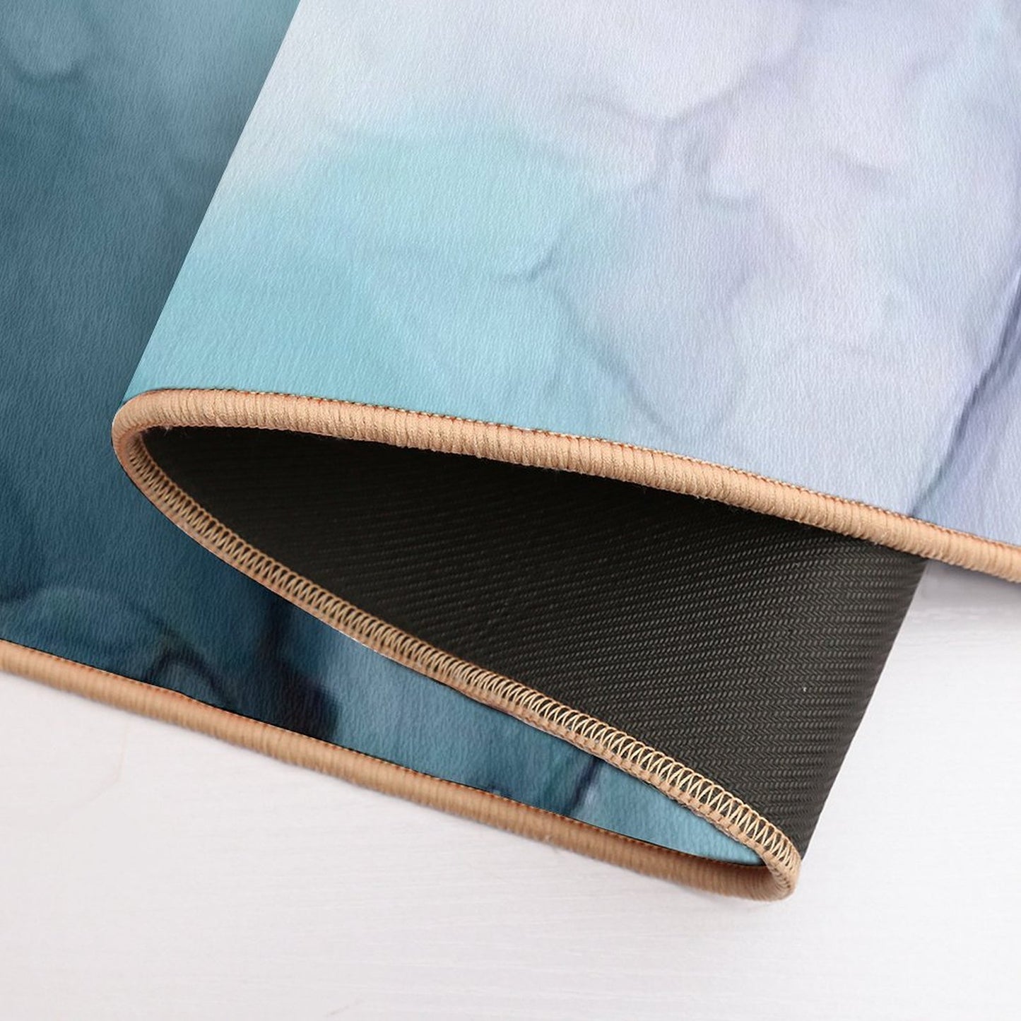 Beachy Pastel Flowing Ombre Abstract 1  Odorless Bath Mat