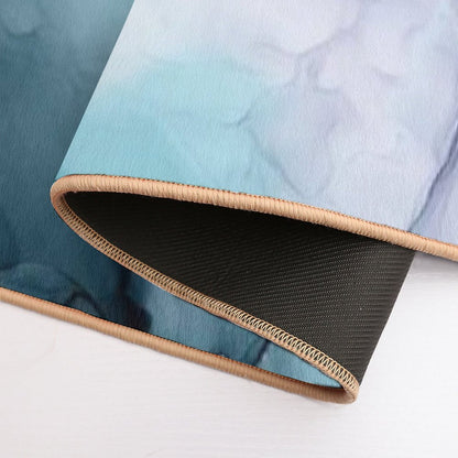 Beachy Pastel Flowing Ombre Abstract 1  Odorless Bath Mat
