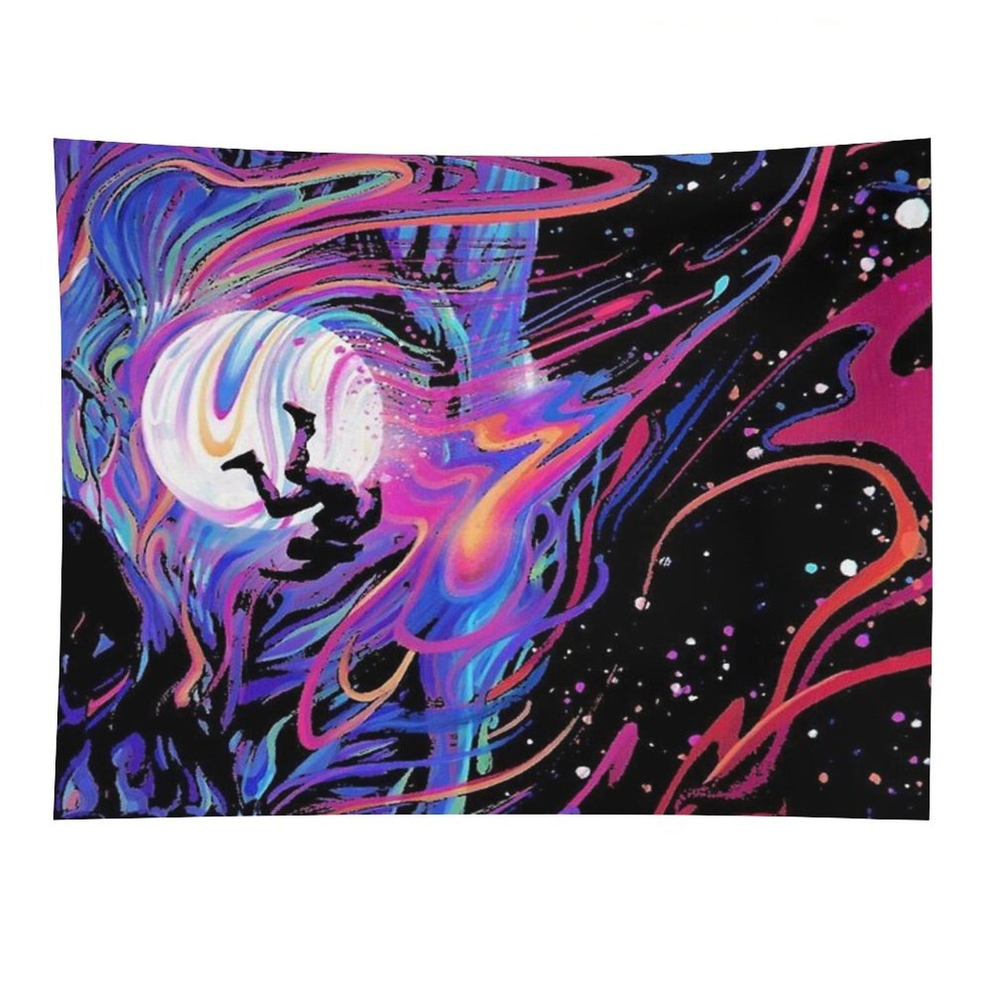 Fly Man on The Moon Tapestry