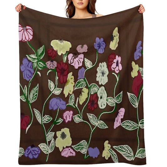 Taylor's Floral Piano Throw Blanket