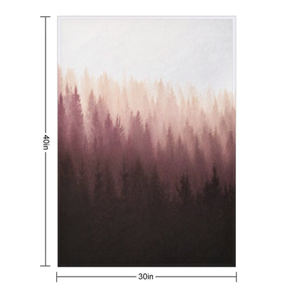 Chasing Light  Exploring A Vintage Mountain Fairytale Wilderness Forest With Cascadia Trees Covered In Magic Fog Throw Blanket