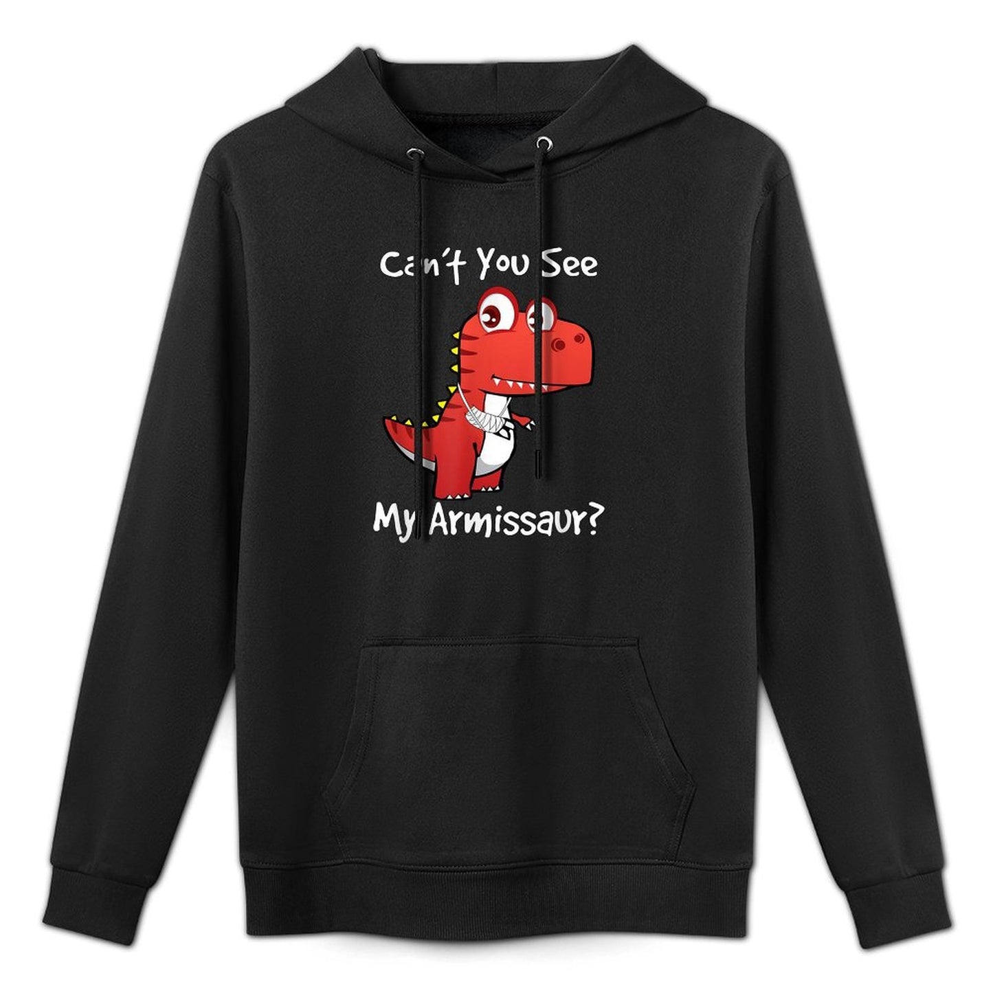 Funny Get Well Broken Arm Dinosaur with A Cast My Armissaur Versatile Streetwear Hoodie