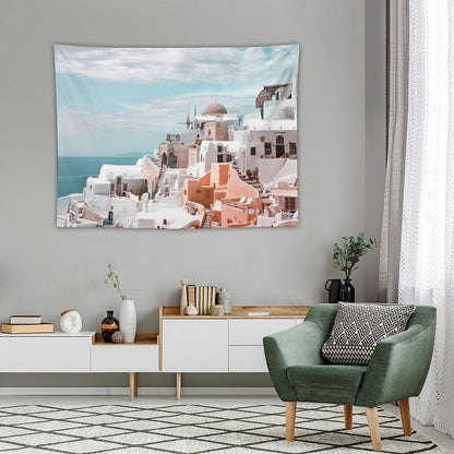Santorini Oia Greece Tapestry