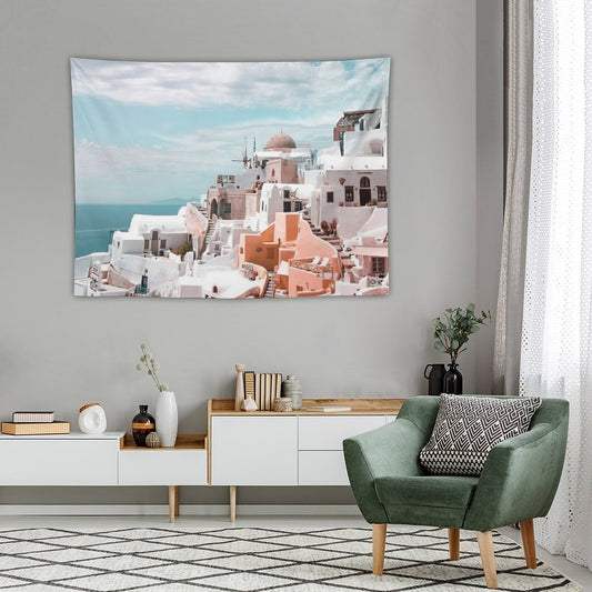 Santorini Oia Greece Tapestry