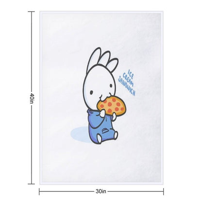 Ice Cream Sandwich Merch Ice Cream Sandwich Eat Pizza Throw Blanket