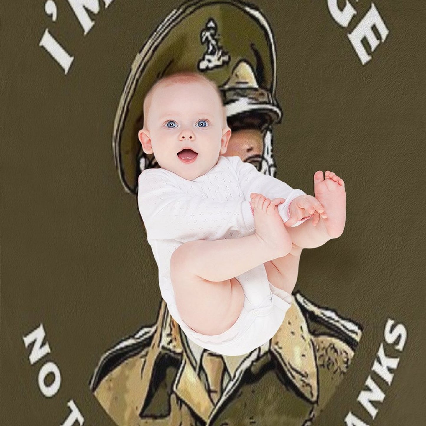 Dad's Army -  Captain Mainwaring - British Nostalgia - Dad's Army Tshirts  - Comedy Classic Gifts Throw Blanket