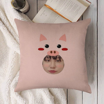Dwaekki Changbin Linen Throw Pillow Cover
