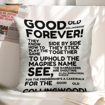 Good Old Collingwood Forever! Linen Throw Pillow Cover