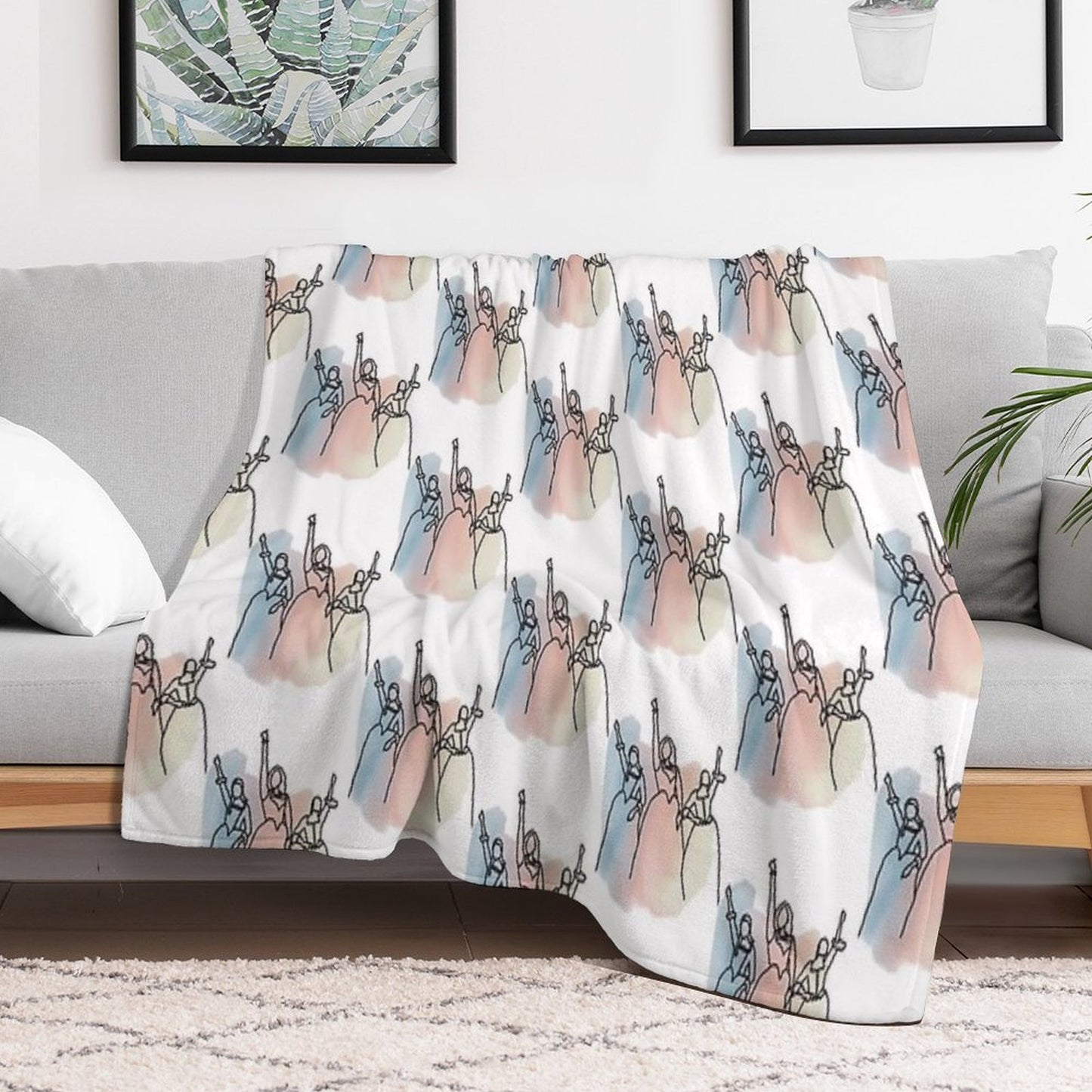 Schuyler Sisters Design Throw Blanket