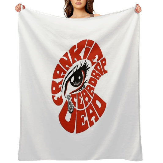 Frankie Teardrop Dead Darren Grealish Artwork Throw Blanket