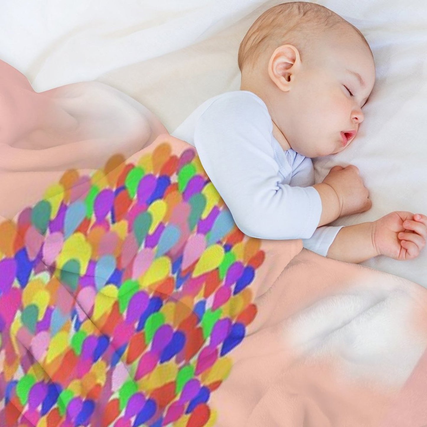 Up - Peach Throw Blanket