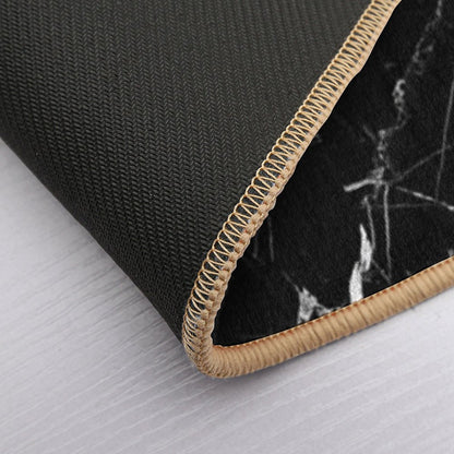 BLACK MARBLE Bath Mat