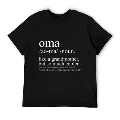 Oma Definition Funny Grandma Women Mother&#39;s Day Christmas T-Shirt